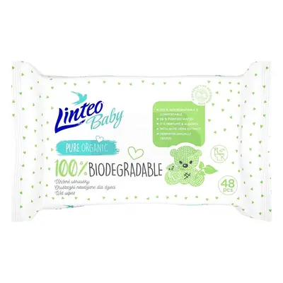 Vlhčené Ubrousky Linteo Baby Biodegradable 48ks