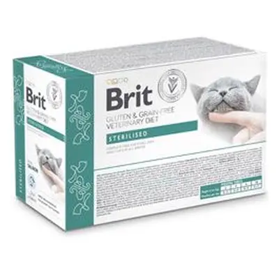 Brit Vd Cat Pouch Fillets In Gravy Sterilised 12x85g