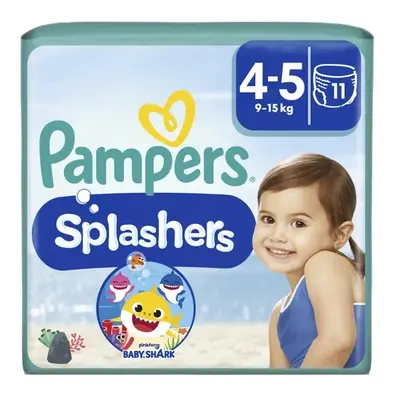 Pampers Splashers velikost 4-5 plenkové kalhotky do vody 9-15 kg 11 kusů