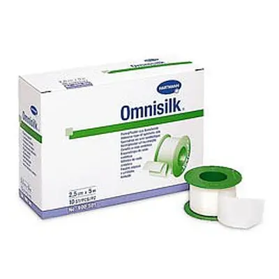 Náplast Omnisilk Bílé Hedvábí 5cmx5m 1ks