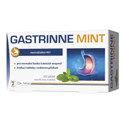 Gastrinne mint Da Vinci Pharma 60 žvýkacích tablet