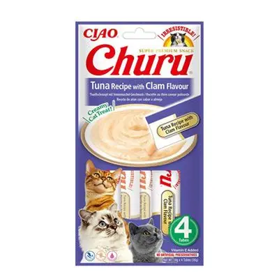 Churu Cat tuna recipe with clam flavor 4x14g