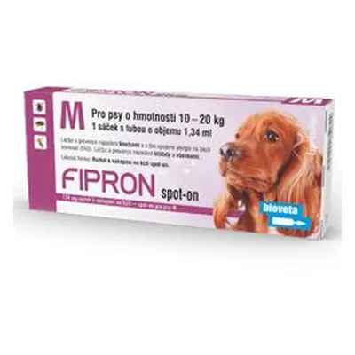 Fipron 134mg Spot-on Dog M Sol 1x1,34ml