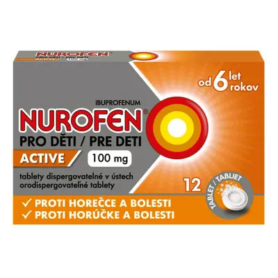 Nurofen pro děti Active 100mg 12 tablet rozpustných v ústech