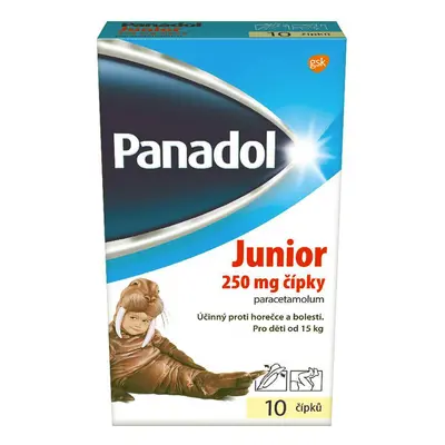 Panadol Junior 250mg čípky 10 ks