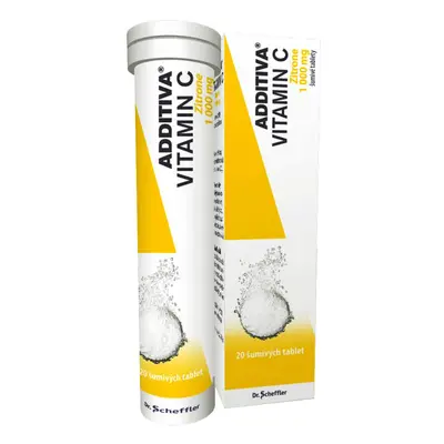 Additiva Vitamin C Zitrone 1000mg 20 šumivých tablet