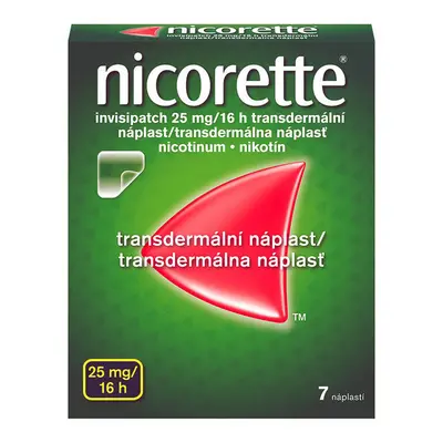 Nicorette Invisipatch 25mg/16h transdermální náplast 7ks