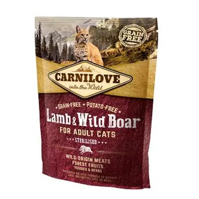 Carnilove Cat lamb & wild boar adult sterilised 400g