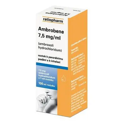 Ambrobene roztok k perorálnímu podání a inhalaci 100ml