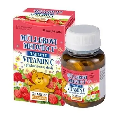 Müllerovi Medvídci S Vitaminem C a příchutí jahody Tbl.45