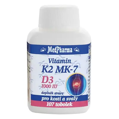 Medpharma Vitamin K2 Mk-7+d3 1000 Iu Tobolek 107