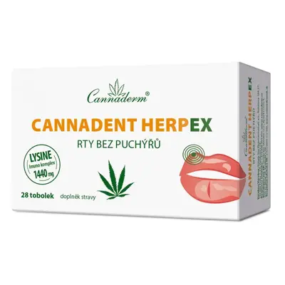 Cannaderm Cannadent Herpex rty bez puchýřů 28 tobolek