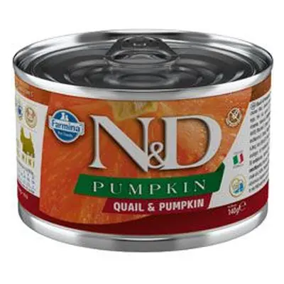 N&D Dog Pumpkin Adult Quail & Pumpkin Mini 140g