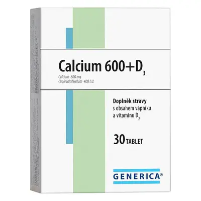 Calcium 600+d3 Generica Tbl.30