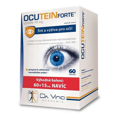 Ocutein Forte Lutein 15mg Da Vinci Academia 60+15