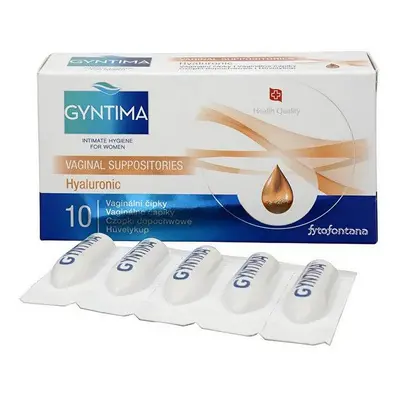 Fytofontana Gyntima Vaginál.čípky Hyaluronic 10ks