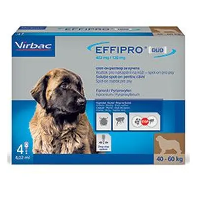 Effipro Duo Dog Xl (40-60kg) 402/120 Mg, 4x4,02ml