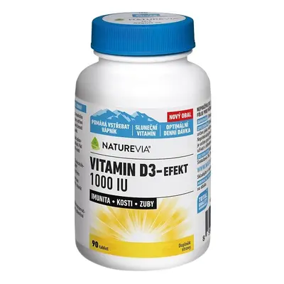 Naturevia Vitamin D3-efekt 1000 Iu Tbl.90