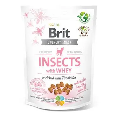 Brit Care Dog Crunchy Cracker Insects puppy Whey Prob 200g