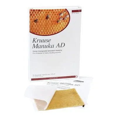 Manuka Honey Ad Sterilní Krytí Kruuse 1ks (10x12,5cm)