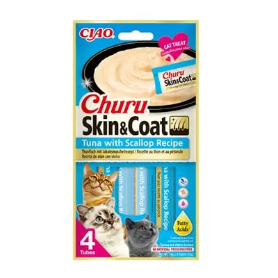 Churu Cat Skin&coat Tuna With Scallop Recipe 4x14g