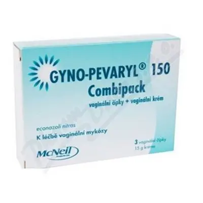 Gyno-pevaryl 150 mg, vaginální čípky 3ks + krém 15g