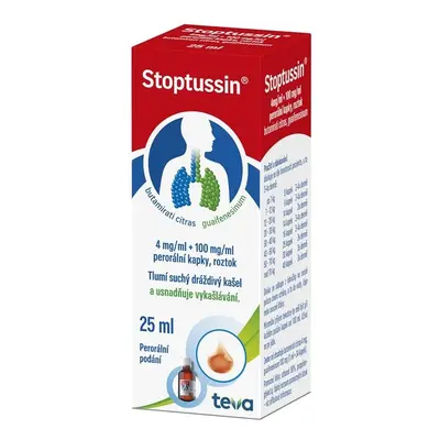 Stoptussin 4mg/ml+100mg/ml kapky 1x25ml