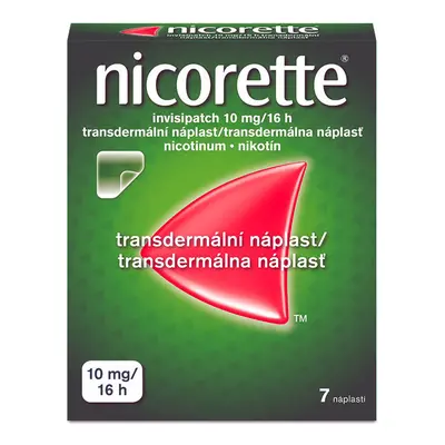 Nicorette Invisipatch 10mg/16h transdermální náplast 7ks