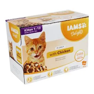 Iams Cat kotě - v omáčce multipack 12x85g