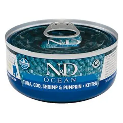 N&d Cat Ocean Kitten Tuna & Cod & Shrimp & Pumpkin 70g