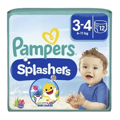 Pampers Splashers velikost 3-4 plenkové kalhotky 6-11 kg 12 kusů