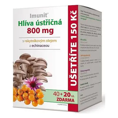 Hlíva ústř.800mg S Rakyt. A Echi. Imunit 40+20tob