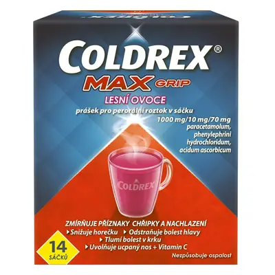 Coldrex MAXGrip Lesní ovoce sáčky 14 ks