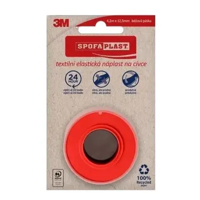 3M Spofaplast 131n Textilní elastická náplast na cívce 4.2mx12.5 mm