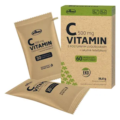 Vitar Vitamin C 500mg + rakytník EKO 60 kapslí