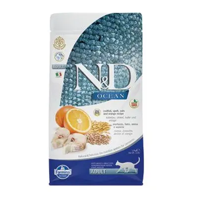 N&d Ocean Cat Lg Adult Codfish & Orange 1,5kg