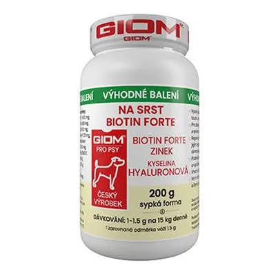 Giom S Pes Na Srst Biotin Forte 200g Plv