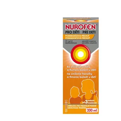 Nurofen pro děti pomeranč 20mg/ml perorální suspenze 200ml