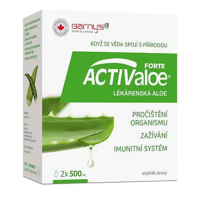 Barnys Activaloe Lékárenská Aloe 2x500ml