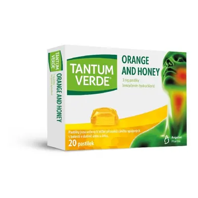 Tantum Verde Orange And Honey 3 mg 20 pastilek