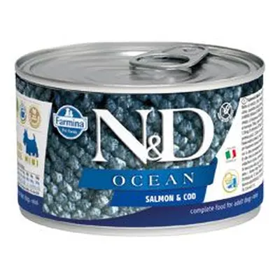 N&D Dog Ocean Adult Salmon & Codfish Mini 140g