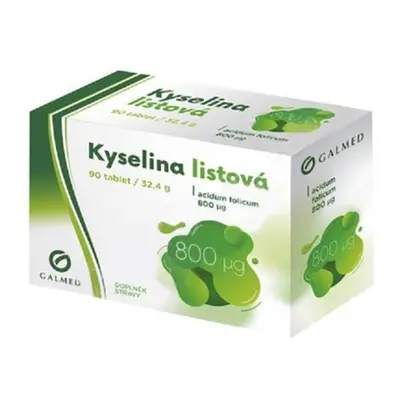 Kyselina listová 800mcg 90 tablet Galmed