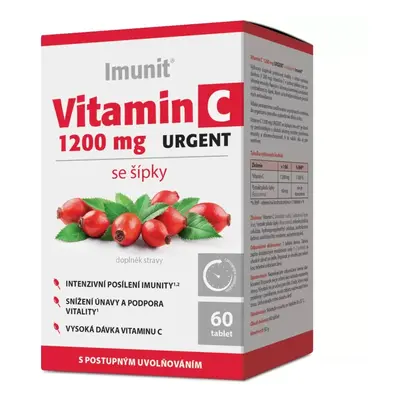 Vitamin C 1200 mg Urgent se šípky Imunit 60 tablet