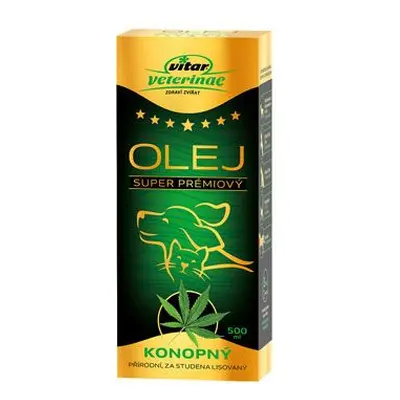 Vitar Veterinae konopný olej 500ml