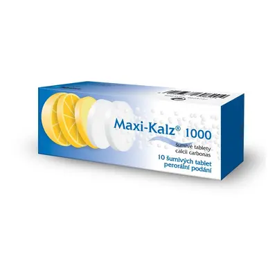 Maxi-kalz 1000 mg 10 šumivých tablet