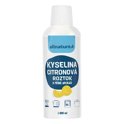 Allnature Kyselina citronová roztok 1000 ml