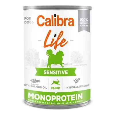 Calibra Dog Life konzerva sensitive Rabbit 400g