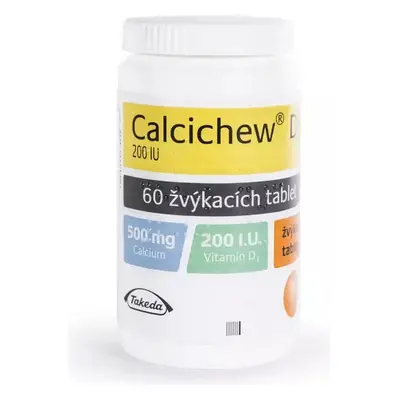 Calcichew D3 500mg/200IU žvýkací tablety 60 kusů