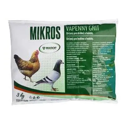 Mikros Vpc Vápenný Grit Plv 3kg