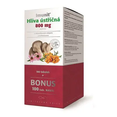 Imunit hlíva ústřičná 800mg rakytníkový olej echinacea 100+100 tobolek